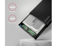 Axagon EE35-GTR USB-C 5Gbps RIBBED box 3,5" - 1485443 - zdjęcie 6